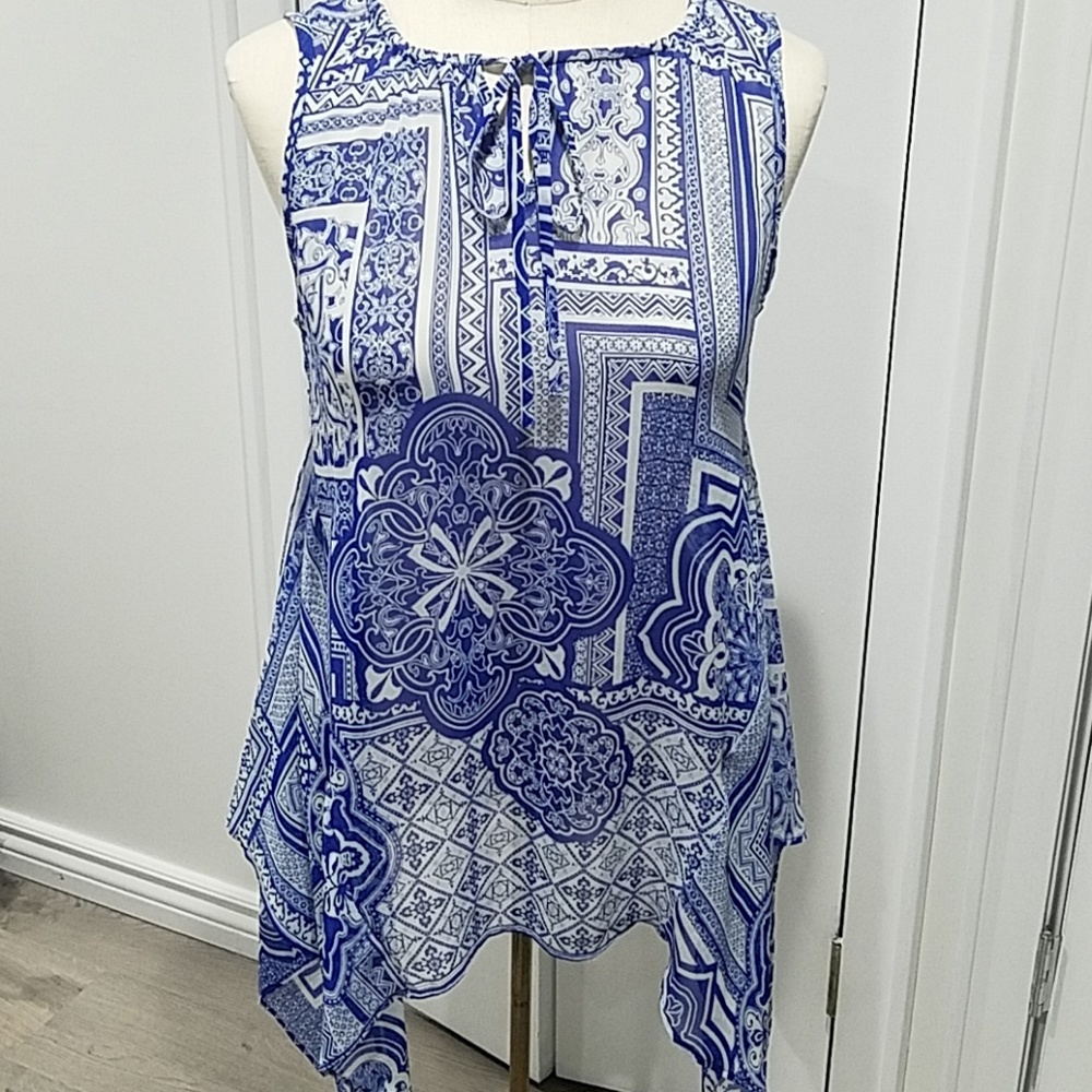 Charming Charlie Santorini Beach Cover Up Top New